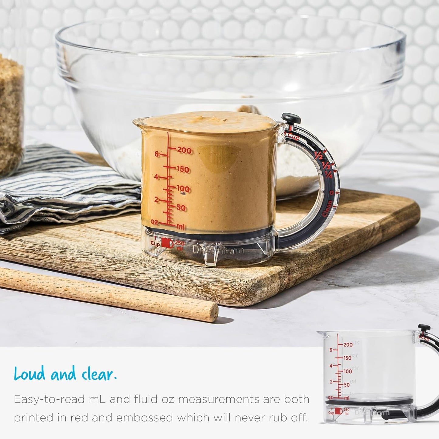 Dreamfarm Upcup All-in-1 Adjustable Measuring Cup