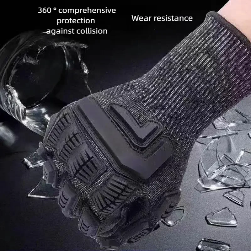 Cut Resistant Gloves Mechanical Tactical Protection Safety Anti-collision Outdoor Mountaineering Riding Gloves