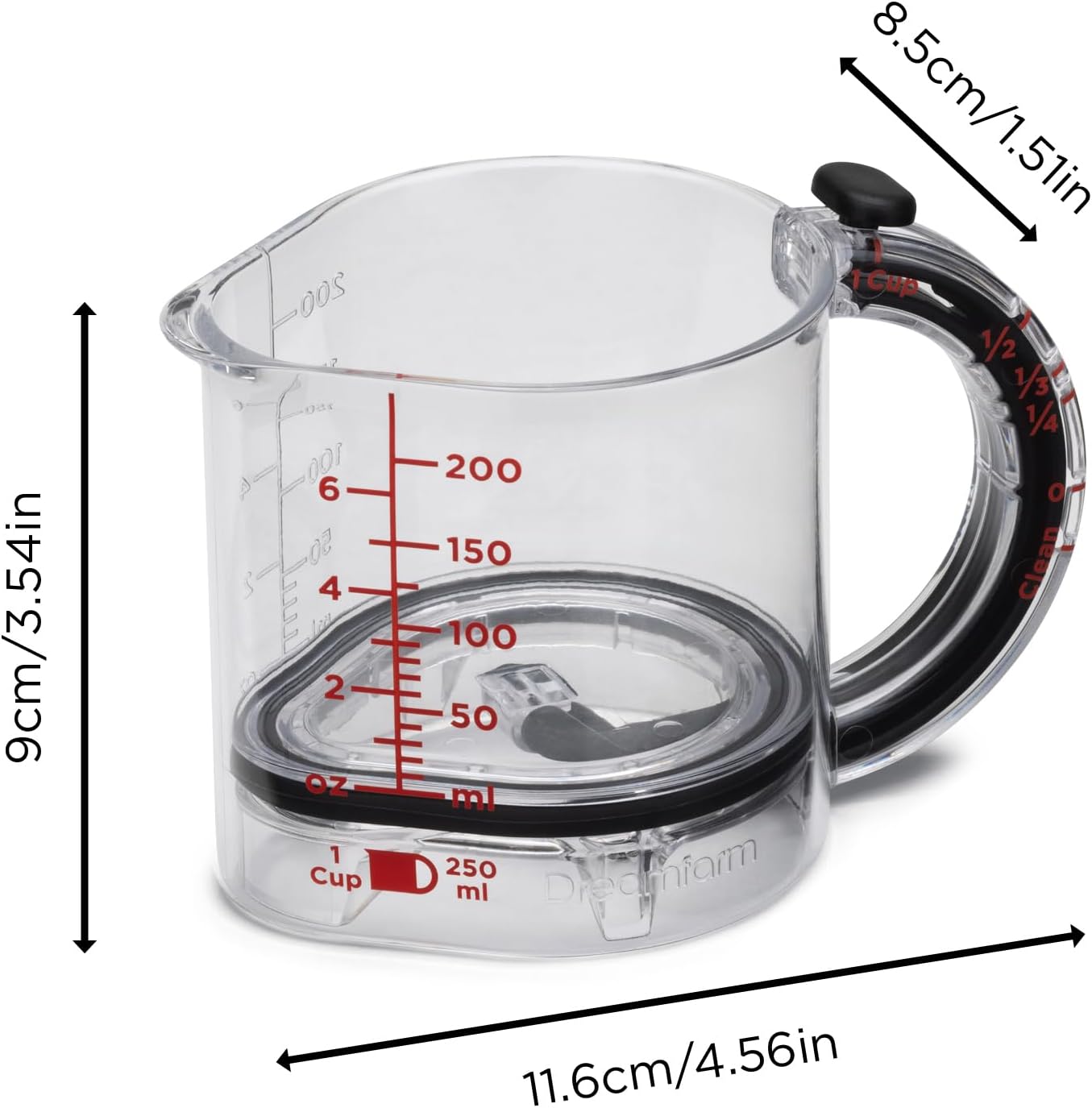 Dreamfarm Upcup All-in-1 Adjustable Measuring Cup