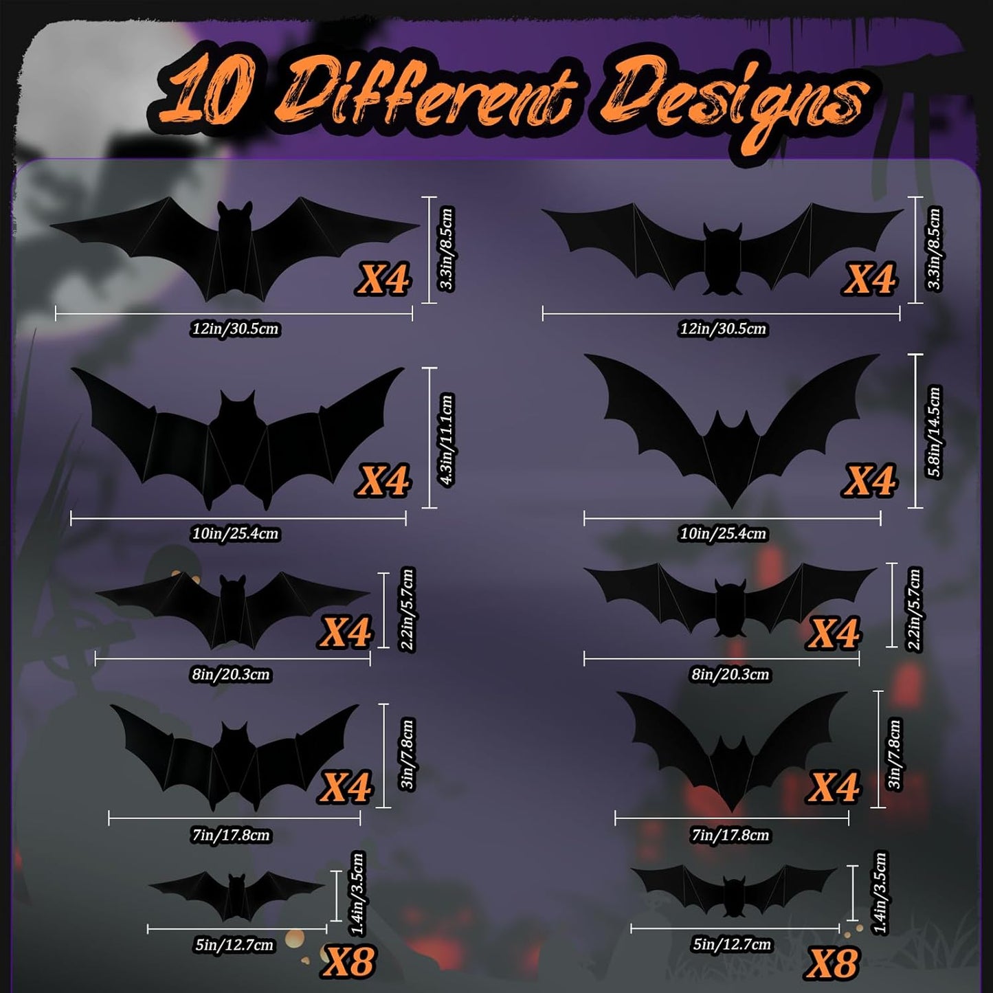 LED HALLOWEEN BATS