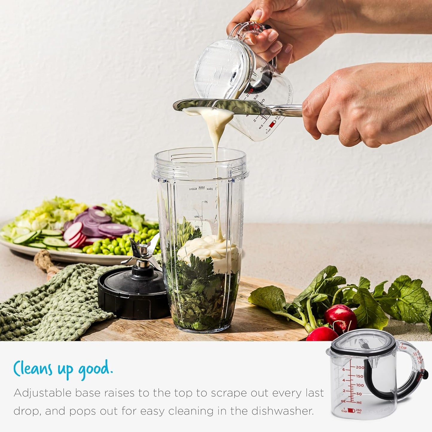 Dreamfarm Upcup All-in-1 Adjustable Measuring Cup